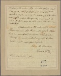 Letter to Gen. [Alexander] Hamilton