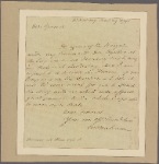 Letter to Gen. [Horatio Gates.]