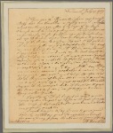 Letter to Elizabeth Graeme, Philadelphia