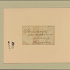 Letter to Thomas Richee, Esq., New Windsor, Penn.