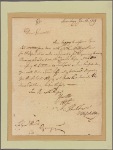 Letter to Gen. Edward Hand, Wyoming