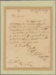 Letter to Gen. Edward Hand, Wyoming