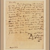 Letter to Major [Horatio] Gates