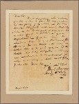 Letter to Major [Horatio] Gates