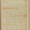 Letter to his daughter Nancy [Mrs. Henry Beekman Livingston]