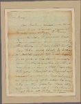 Letter to his daughter Nancy [Mrs. Henry Beekman Livingston]