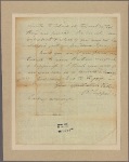 Letter to his daughter Nancy [Mrs. Henry Beekman Livingston]