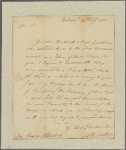 Letter to Eleazar Wheelock, Dartmouth College, Hanover [N. H.]
