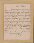 Letter to Gen. Henry Dearborn, Troy, N. Y.