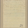 Letter to [Miss Greame.]