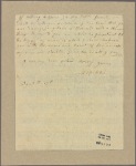 Letter to [Miss Greame.]