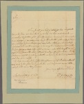 Letter to Benjamin Chew, Philadelphia