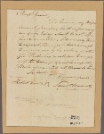 Letter to Jasper Yates, Lancaster