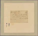 Letter to Thomas H. White, Philadelphia