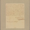 Letter to Gen. Washington