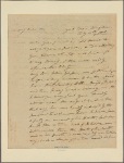 Letter to J[eremiah] Wadsworth, Hartford, Conn.
