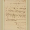 Letter to [George Washington,] President of the United States