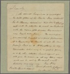 Letter to [Edward Hand, Lancaster.]