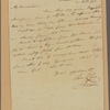 Letter to Mrs. Chase, Baltimore
