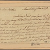 Letter to [William Lee, London.]