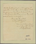 Letter to Sir John Johnson
