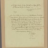 Letter to Agricole-Joseph-Francois-Xavier-Pierre-Esprit-Simon-Paul-Antoine Fortia, Marquis de Fortia Urban