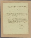 Letter to Agricole-Joseph-Francois-Xavier-Pierre-Esprit-Simon-Paul-Antoine Fortia, Marquis de Fortia Urban