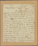 Letter to Mrs. --