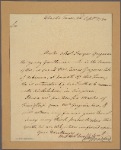 Letter to [Thomas Jefferson.]