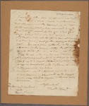Letter to the Commissary General [Joseph Trumbull], or his deputy