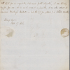 Autograph letter signed to John Booth, 17 September 1816