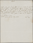 Autograph letter unsigned to Lord Byron, ?Summer 1817-April 1819
