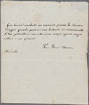 Autograph letter signed to Lord Byron, ?Summer 1817-April 1819