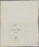 Autograph letter signed to Lord Byron, ?Summer 1817-April 1819