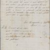 Autograph letter signed to Lord Byron, ?Summer 1817-April 1819