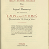 Autograph letter signed to Charles Ollier, 11 December 1817; bound into Percy Bysshe Shelley original manuscript: His defence of "Laon and Cythna" [afterwards called "The Revolt of Islam"]
