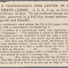 Autograph letter signed to George and Thomas Keats, 5 January 1818