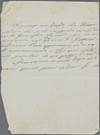 Autograph letter unsigned to Lord Byron, ?January-?March 1818