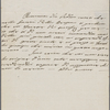 Autograph letter unsigned to Lord Byron, ?January-?March 1818