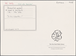 Autograph note unsigned to Lord Byron, ?January-?March 1818