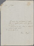 Autograph letter signed to Lord Byron, 10 April 1818