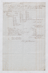 Account of Charles Baumer dated 1837