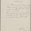 Autograph letter signed to Lord Byron, 25 October 1818