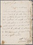 Autograph letter signed to Lord Byron, 28 October 1818
