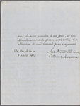 Autograph letter signed to Lord Byron, 7 December 1818