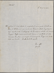Autograph letter signed to Lord Byron, 26 January 1819