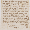 Autograph letter signed (sponge paper copy) to Fanny Silvestrini, 3 May 1819