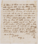 Autograph letter signed (sponge paper copy) to Fanny Silvestrini, 3 May 1819