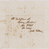 Autograph letter signed (sponge paper copy) to Fanny Silvestrini, 3 May 1819