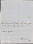 Autograph letter signed to Lord Byron, 18 May 1819